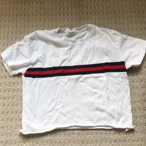 pacsun cropped stripe top